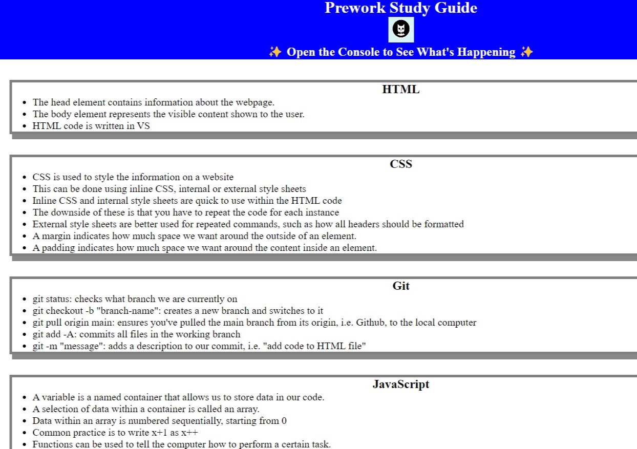 Screenshot of a website in blue and white